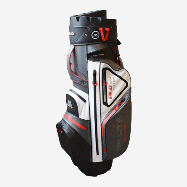 Big Max Silencio Dri Lite Golfbag - Grå, hvid, sort og rød