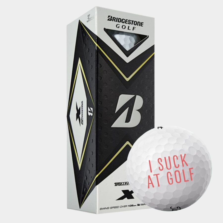 Bridgestone Tour B X Golfbolde Med tekst