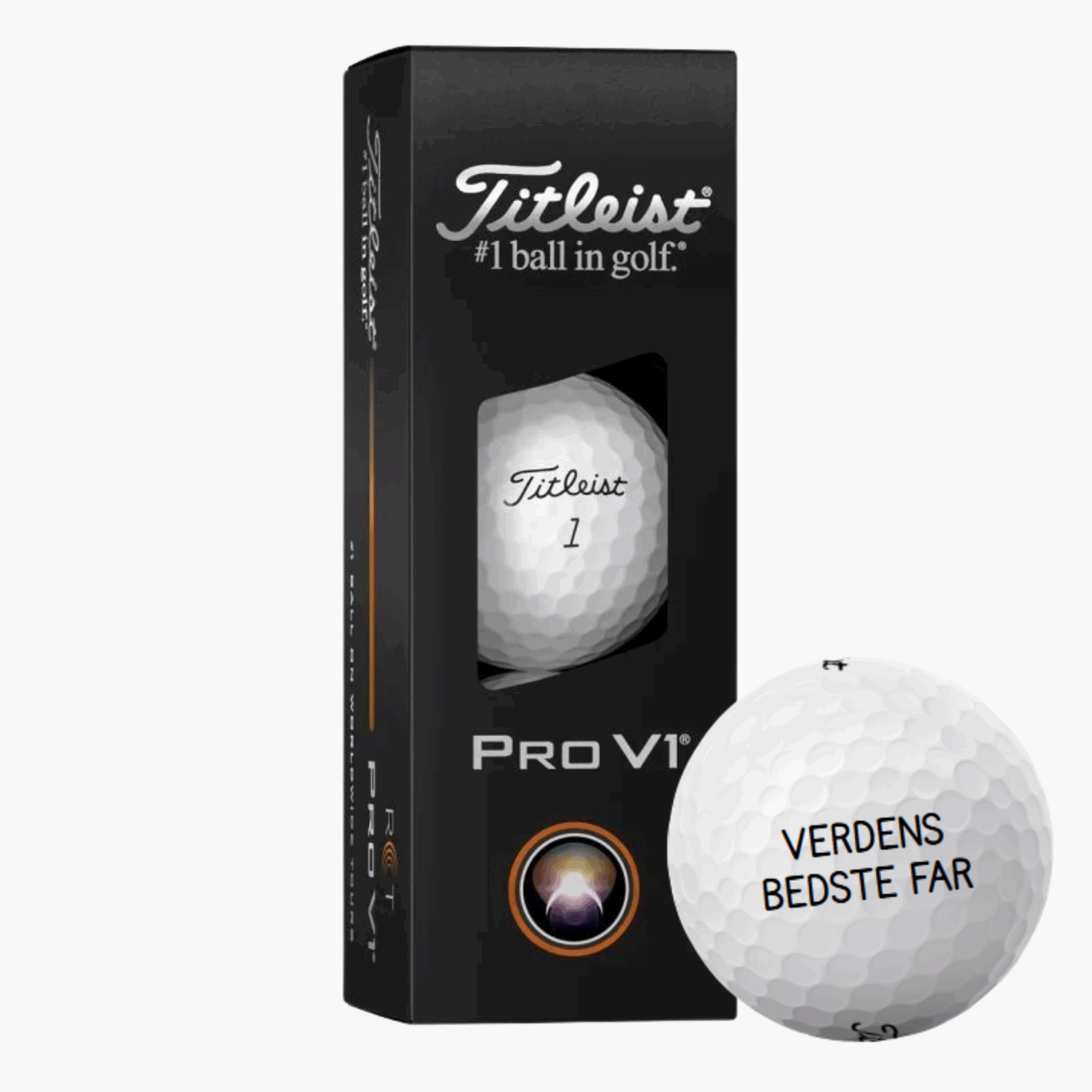 Titleist Pro V1 Golfbolde Med Tekst - Design Selv