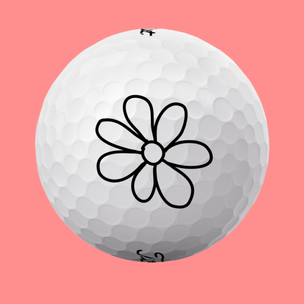 Golfbolde med blomst