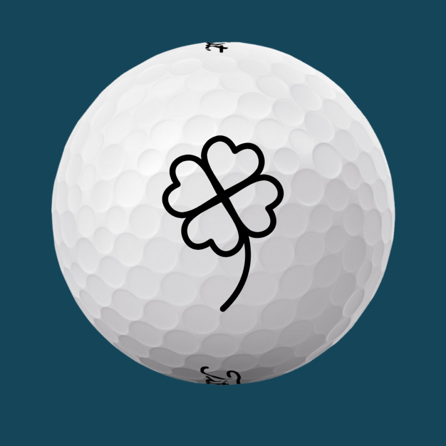 Golfbolde med firkløver