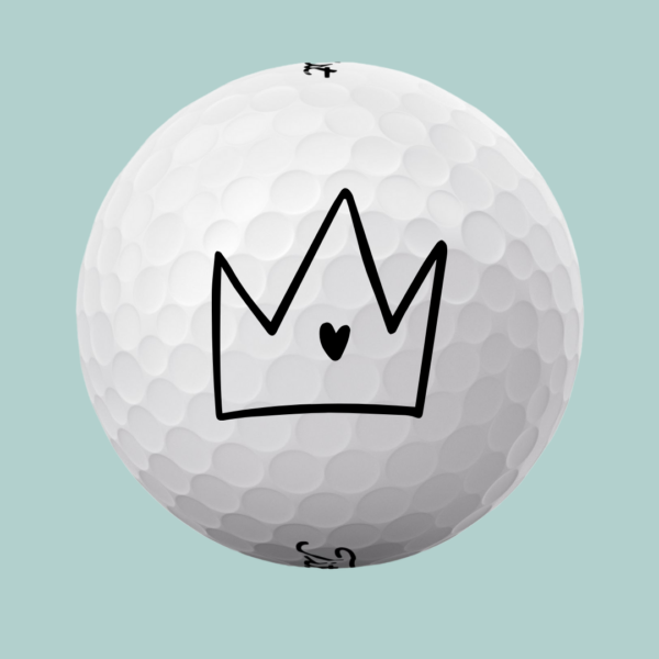 Golfbolde med kongekrone