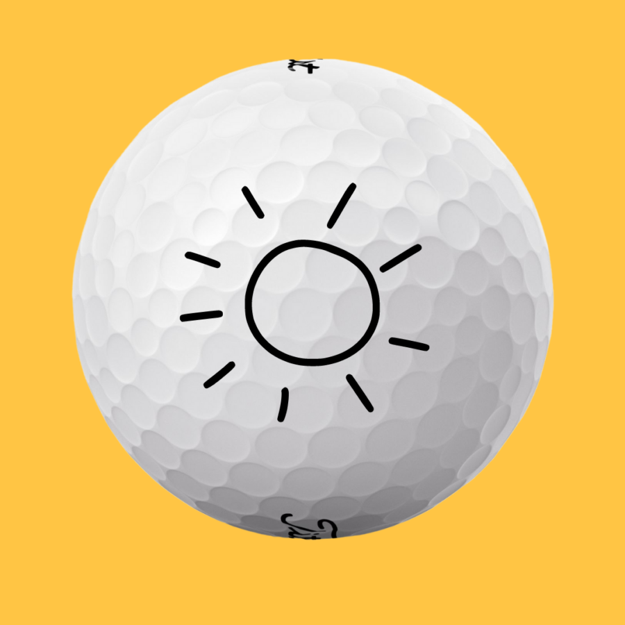 Golfbolde med sol