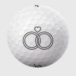 Golfbolde med vielsesringe