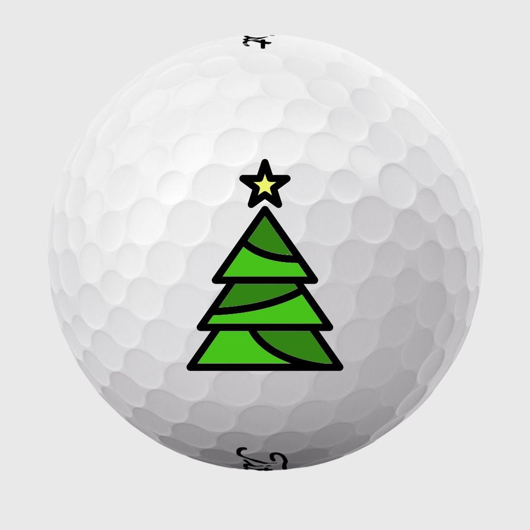 golfbolde-med-juletrae Golfbolde med juletræ - Billede 1
