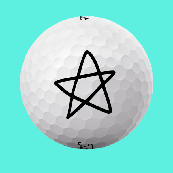Golfbolde med stjerne