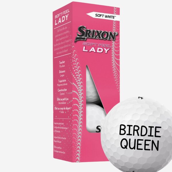 Srixon Soft Feel Lady Golfbolde Med Tekst