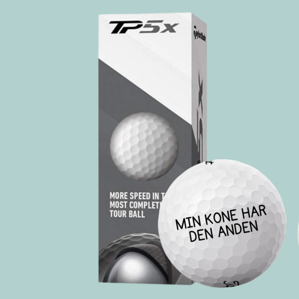 TaylorMade TP5x Golfbolde Med Tekst (2)