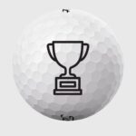 Golfbolde med pokal