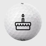 Golfbolde med fødselsdagskage