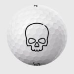Golfbolde med dødningehoved