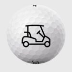 Golfbolde med golfbil