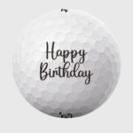 Golfbolde med Happy Birthday