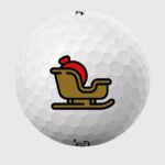 Golfbolde med julekane
