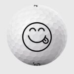 Golfbolde med ansigt