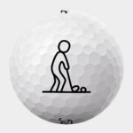 Golfbolde med golfspiller