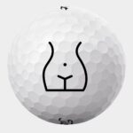 Golfbolde med kvindekrop