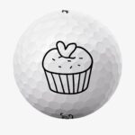 Golfbolde med hjertemuffin