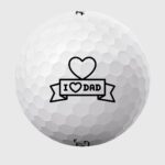 Golfbolde med I LOVE DAD