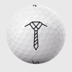 Golfbolde med skjorte og slips