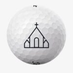 Golfbolde med kirke