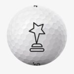 Golfbolde med pokal med stjerne