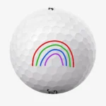 Golfbolde med regnbue
