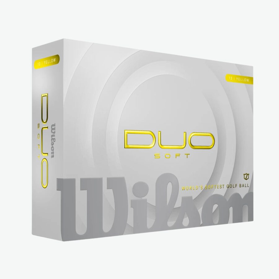 Wilson Staff Duo Soft Gule Golfbolde Med Logotryk - Billede 1