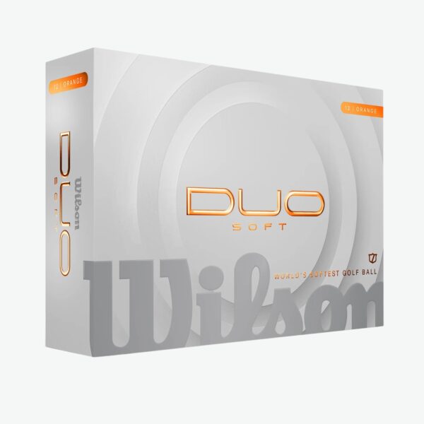 Wilson Staff Duo Soft Orange Golfbolde Med Logotryk