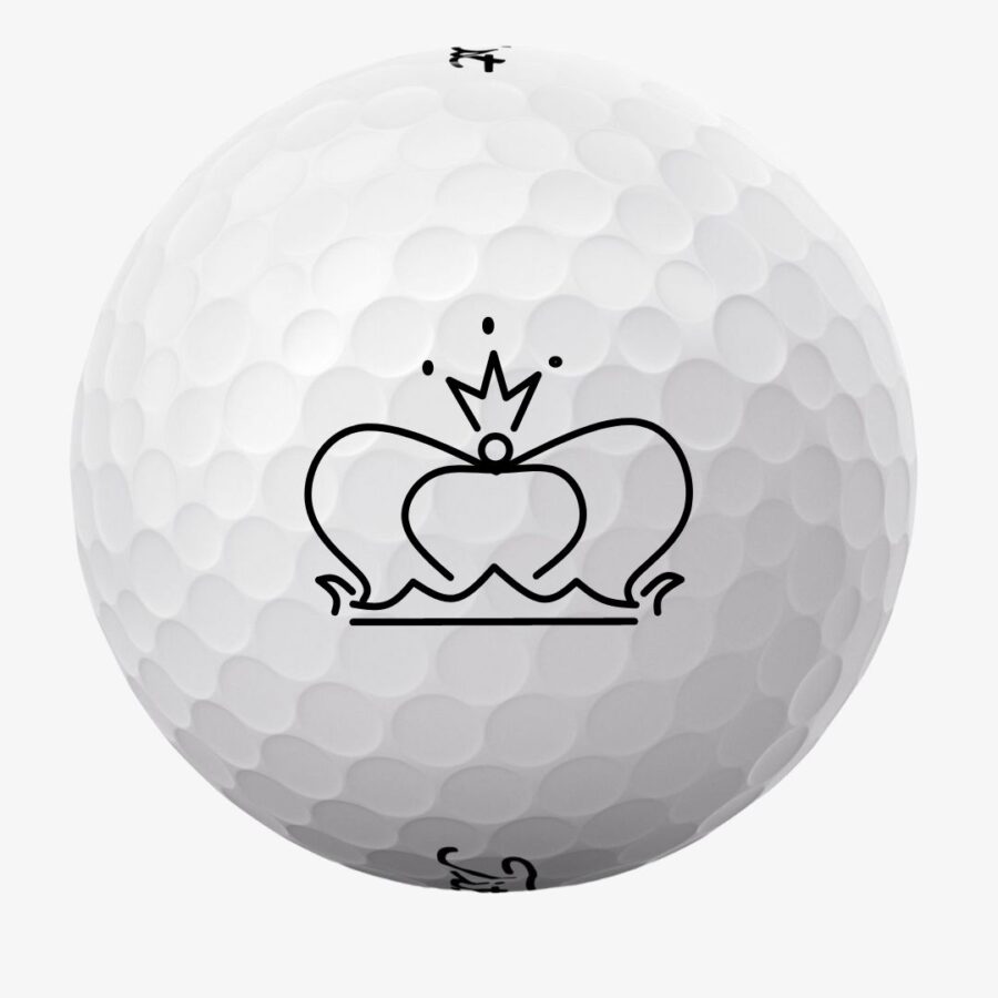 Golfbolde med dronningekrone