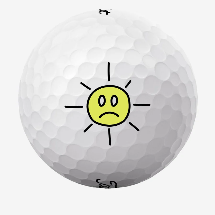 Golfbolde med trist sol - Billede 1