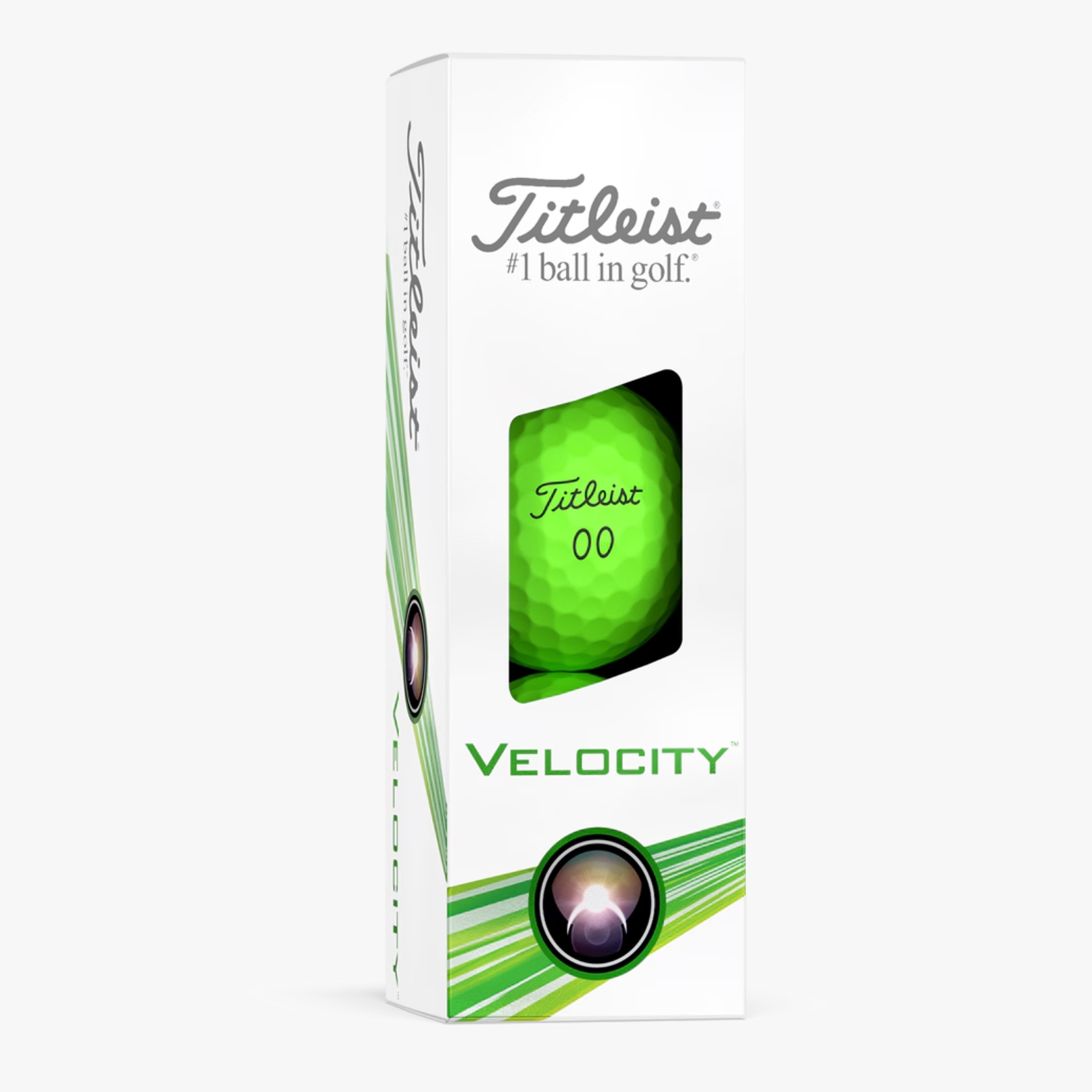 Titleist Velocity Grønne Golfbolde Med Tekst - Design Selv