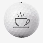 Golfbolde med kaffekop