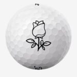 Golfbolde med rose