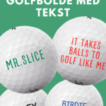 golfbolde med tekst tryk