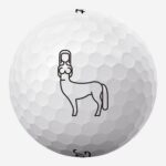 Golfbolde med kvindelig kentaur
