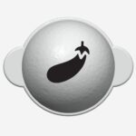 Markeringsredskab til golfbolde - Aubergine