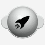 Markeringsredskab til golfbolde - Raket