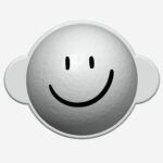 Markeringsredskab til golfbolde - Smiley