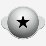 Markeringsredskab til golfbolde - Stjerne