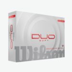 Wilson Staff Duo Soft+ Røde Golfbolde Med Logotryk