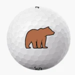 Golfbolde med bjørn