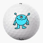 Golfbolde med blåt Uhyre