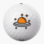 Golfbolde med orange UFO