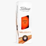 Titleist Velocity Orange Golfbolde Med Tekst - Design Selv