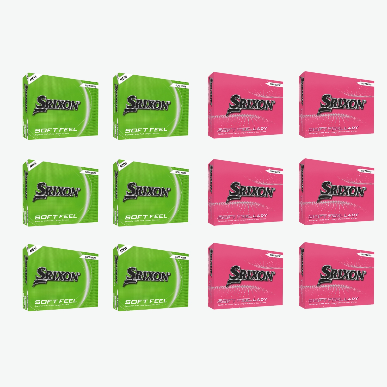 Srixon Golfbolde Med Logo - Soft Feel Mix