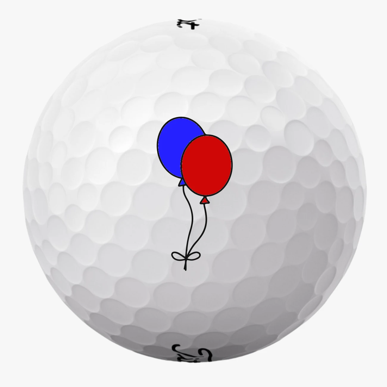 Golfbolde med 2 balloner