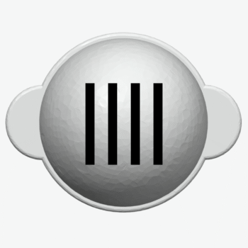 Markeringsredskab med 4 sigtelinjer