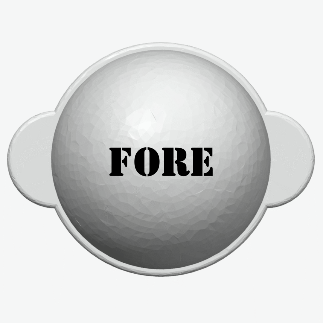 Markeringsredskab til golfbolde - FORE