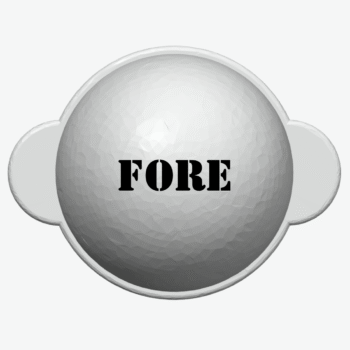 Markeringsredskab til golfbolde - FORE